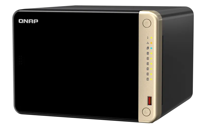 Сетевое хранилище NAS Qnap Original TS-664-8G 6-bay настольный Celeron N5095
