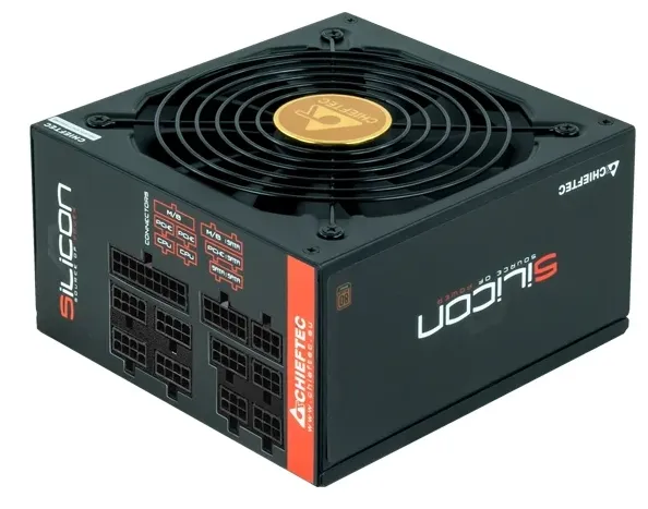 Chieftec Silicon SLC-850C (ATX 2.3, 850W, 80 PLUS BRONZE, Active PFC, 140mm fan, Full Cable Management) Retail