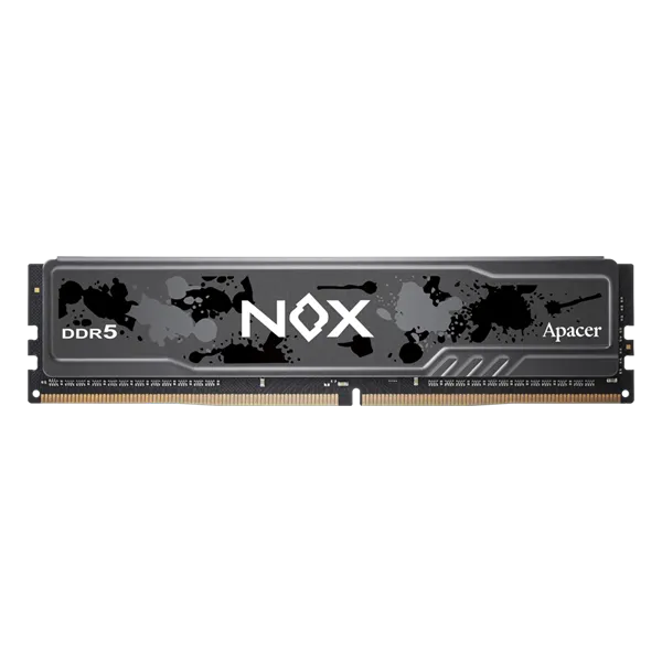 Apacer  DDR5  32GB  6200MHz DIMM NOX Black Gaming Memory CL40 1.35V (Retail) 2048*8  Heat Sink (Retail) 3 years (AH5U32G62C532MBAA-1)