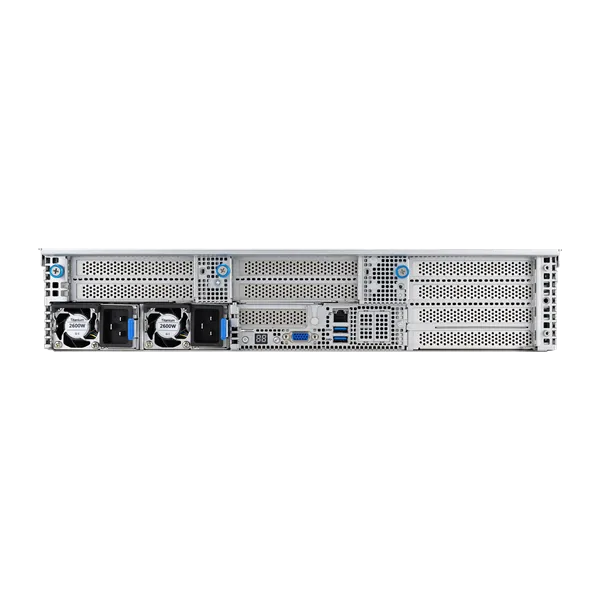 Сервер ASUS RS720-E11-RS12U 2U, 2x LGA4677, 32x DDR5(4800), 12x 3,5 (8xNVMe/SAS/SATA+4 NVMe/SATA), 2xM.2 slot 2280, 6x PCIe G5 x8 or 3 x PCIe G5 x16, up to 4 dual-slot GPUs, 1x OCP 3.0, 2x10Gbe RJ45, 2x2600W