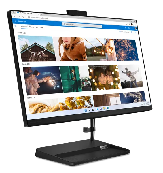 Lenovo IdeaCentre AIO 3 24IAP7 23.8" FHD (1920x1080) IPS 250N, i5-13420H, 2x8GB DDR4-3200, 1TB SSD M.2, Intel UHD, WiFi6, BT, HD Cam, Wireless KB&Mouse, NoOS, Black, 1Y