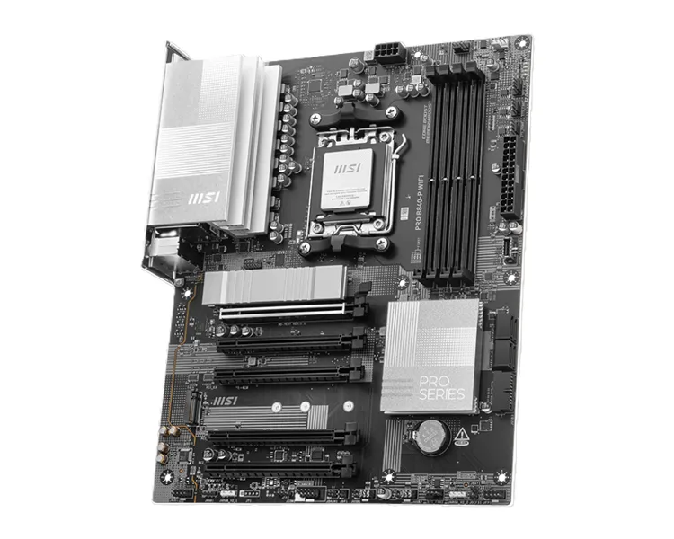 Материнская плата MSI PRO B840-P WIFI ,B840,AM5,4DDR5,5PCI-Ex16,2M.2,4SATA3,2USB10G(1A+1C),5USB5G
