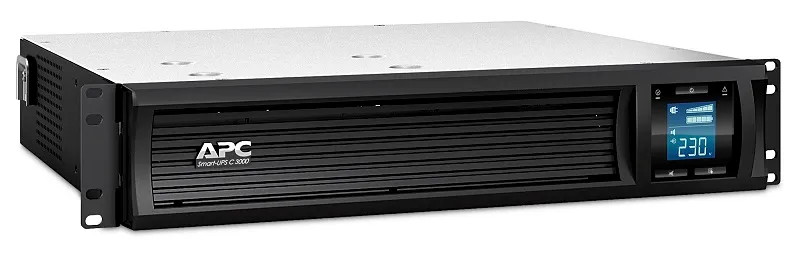 Источник бесперебойного питания APC Smart-UPS C 3000VA/2100W 2U RackMount, 230V, Line-Interactive, LCD, Out: 8xC13 1xC19, 1 year warranty