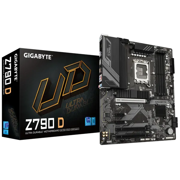 Материнская плата Gigabyte Z790 D Soc-1700 Intel Z790 4xDDR5 ATX AC`97 8ch(7.1) 2.5Gg RAID+HDMI+DP