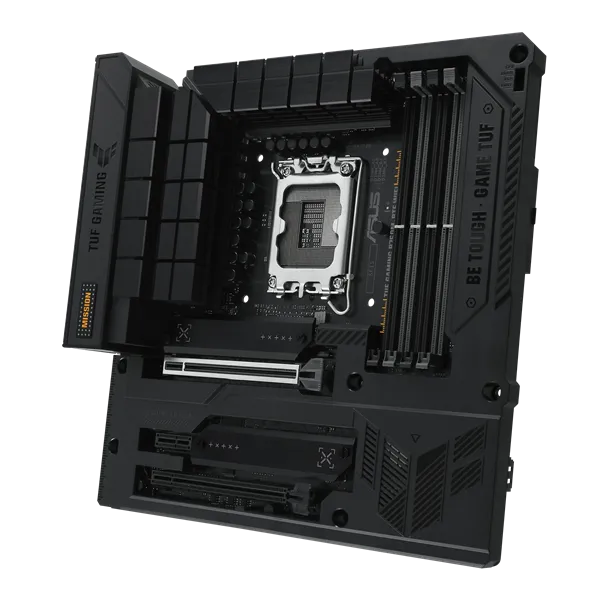 Материнская плата ASUS TUF GAMING B760M-BTF WIFI, LGA1700, B760, 4*DDR5, 4*SATA, 3*M.2, 5*USB 3.2, 4*USB 2.0, Type-C, 2*PCIx16, 1*PCIx1, DP+HDMI, mATX; 90MB1G50-M0EAY0