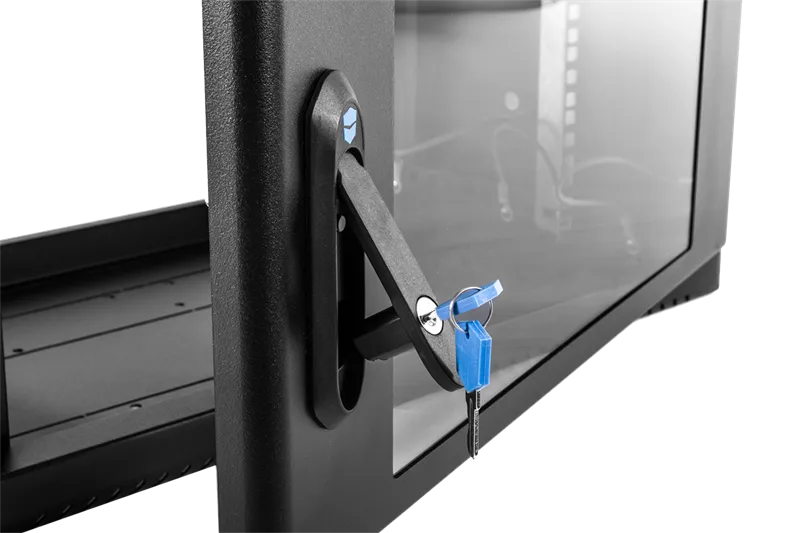 Шкаф ЦМО Шкаф телекоммуникационный настенный сварной 9U (600  350) съёмные стенки, дверь стекло, чёрный