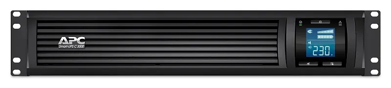 Источник бесперебойного питания APC Smart-UPS C 3000VA/2100W 2U RackMount, 230V, Line-Interactive, LCD, Out: 8xC13 1xC19, 1 year warranty