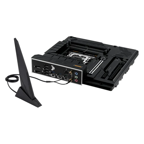 Материнская плата ASUS TUF GAMING B760M-BTF WIFI, LGA1700, B760, 4*DDR5, 4*SATA, 3*M.2, 5*USB 3.2, 4*USB 2.0, Type-C, 2*PCIx16, 1*PCIx1, DP+HDMI, mATX; 90MB1G50-M0EAY0