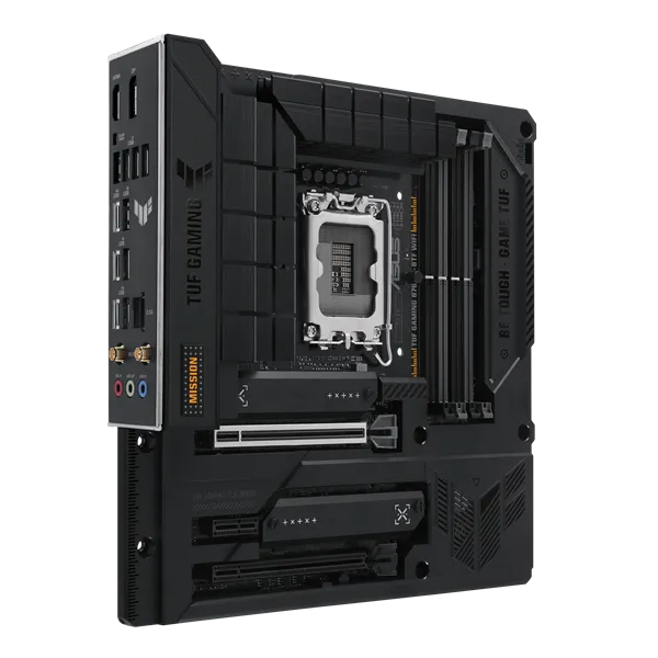 Материнская плата ASUS TUF GAMING B760M-BTF WIFI, LGA1700, B760, 4*DDR5, 4*SATA, 3*M.2, 5*USB 3.2, 4*USB 2.0, Type-C, 2*PCIx16, 1*PCIx1, DP+HDMI, mATX; 90MB1G50-M0EAY0