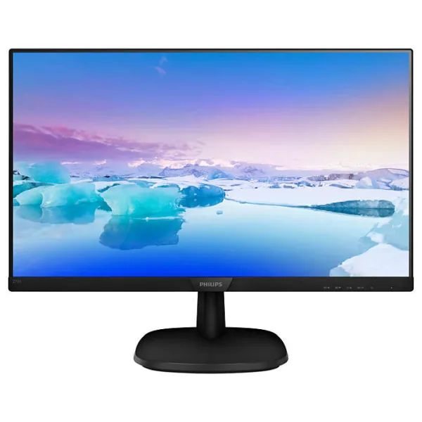 Монитор 27" Philips 273V7QDSB 1920x1080 IPS LED 16:9 4ms VGA DVI-D HDMI 10M:1 178/178 250cd Black*273V7QDSB/01