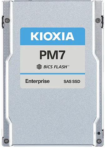 Ssd накопитель KIOXIA Enterprise SSD 2,5"(SFF), PM7-V, 1600GB, SAS 24G (SAS-4, 22,5Gbit/s), R4200/W3400MB/s, IOPS(R4K) 720K/320K, MTTF 2,5M, 3DWPD/5Y (Mixed Use), TLC, 15mm (replace KPM61VUG1T60)