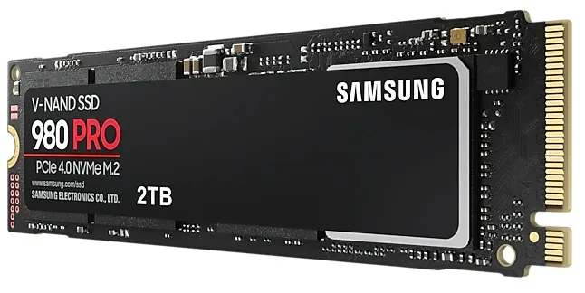 Твердотельный накопитель SSD M.2 (PCI-E NVMe) 2Tb (2048GB) Samsung 980 PRO (R7000/W5000MB/s) (MZ-V8P2T0BW) 1year