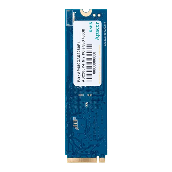 твердотельный накопитель Apacer SSD AS2280P4 256Gb M.2 2280 PCIe Gen3x4, R2100/W1300 Mb/s, 3D TLC, MTBF 1.5M, NVMe 1.3, 200TBW, Retail, 3 years (AP256GAS2280P4-1)