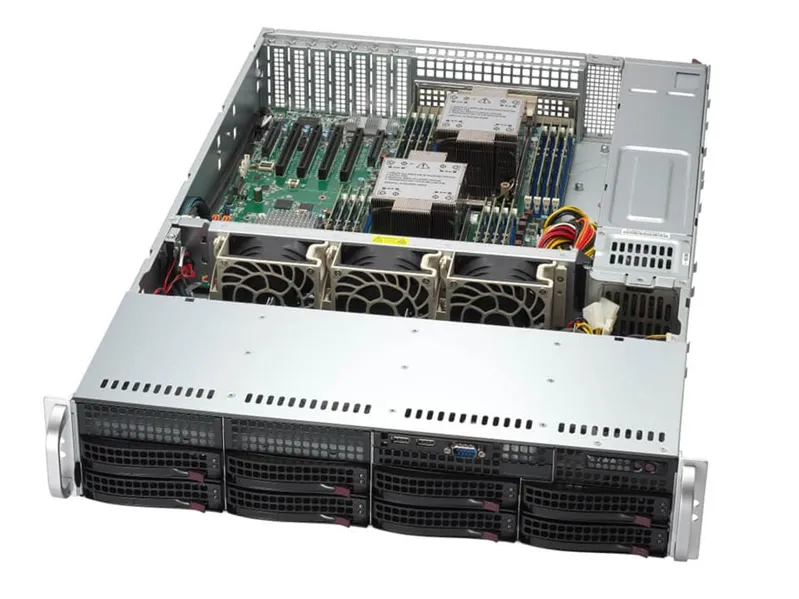 Сервер Supermicro SuperServer 2U 621P-TR / 2x4410Y/ 2x64Gb/ 1xIntel D3 S4520 480GB SATA/ 2x1200W/ 1st config