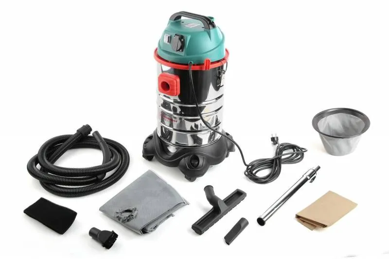 Строительный пылесос Hammer Flex PIL30A 1400Вт (уборка: сухая/влажная) зеленый