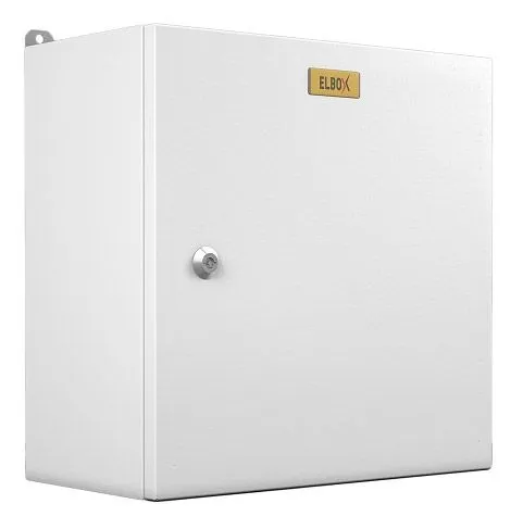 Шкаф электротехнический Elbox EMW-400.400.210-1-IP66 настенный 400мм 210мм несъемн.бок.пан. 50кг серый