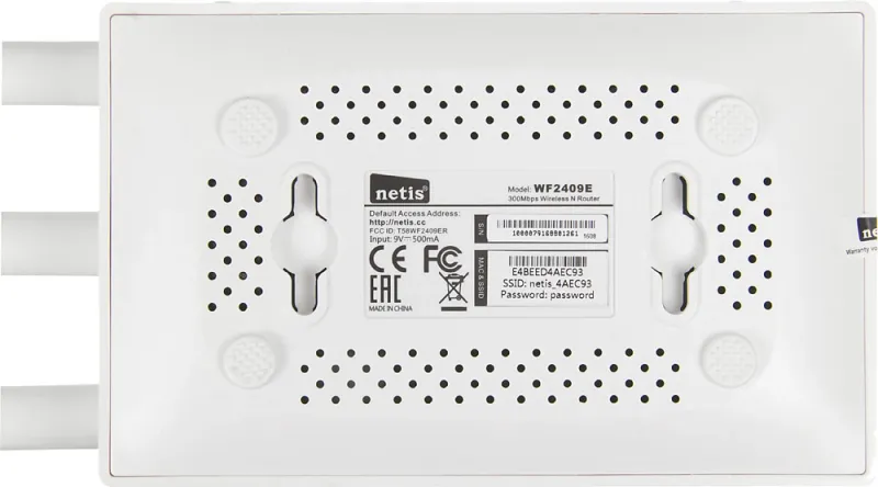 Роутер беспроводной Netis WF2409E N300 10/100BASE-TX белый