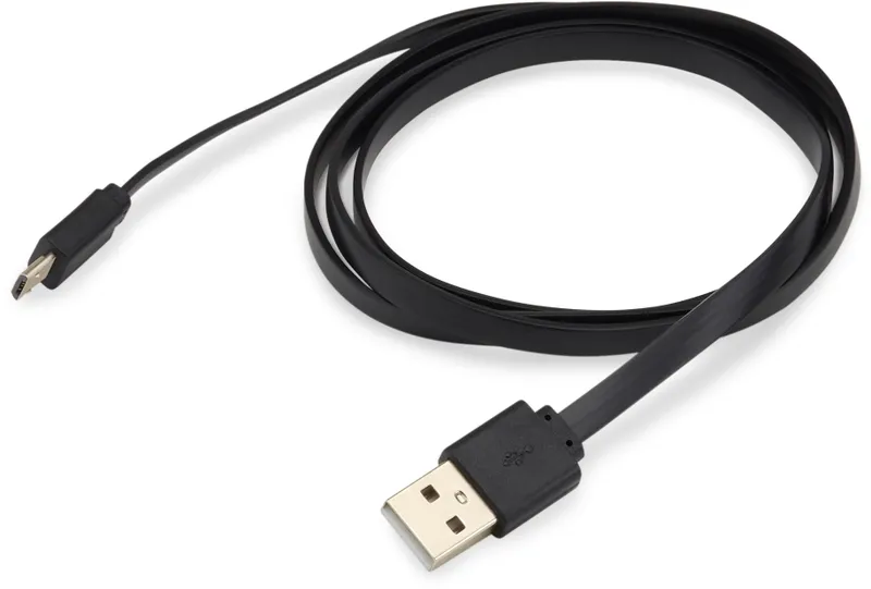 Кабель Buro BHP MICROUSB 1M FLAT USB (m)-micro USB (m) 1м белый плоский