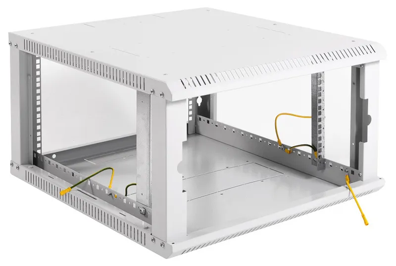 Шкаф коммутационный ЦМО ШРН-Эконом (ШРН-Э-6.500-9005) настенный 6U 600x520мм пер.дв.стекл 75кг черный 470мм 14.94кг 180град. 342мм