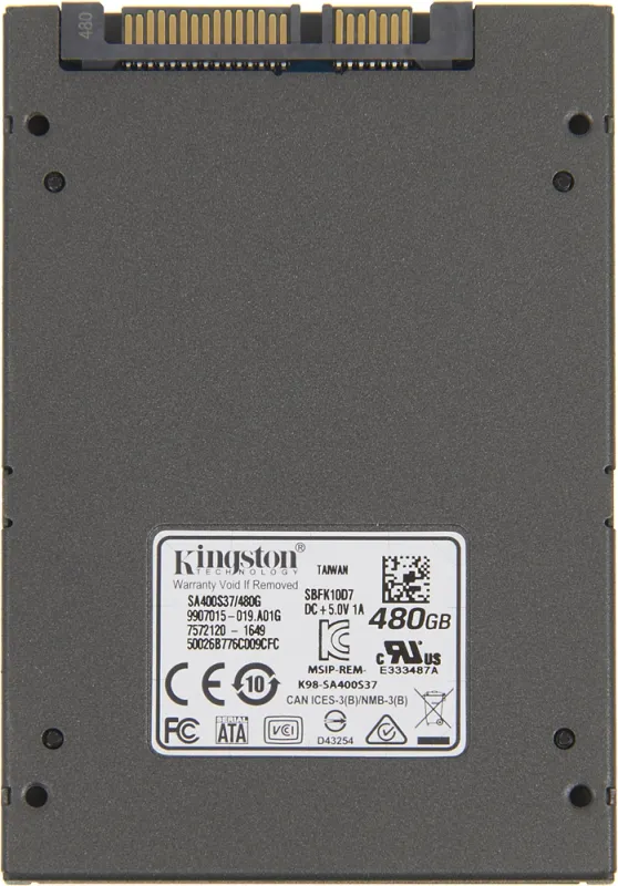 Накопитель SSD Kingston SATA-III 480GB SA400S37/480G A400 2.5"
