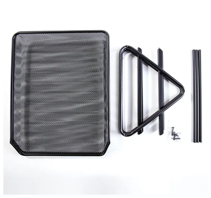 Лоток горизонтальный Deli E9183 для бумаг 350х274х185мм черный металл сетка