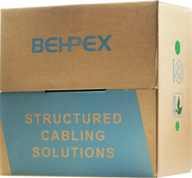 Кабель сетевой HQ UTP 4 пары cat5E solid 0.42мм Cu 305м серый