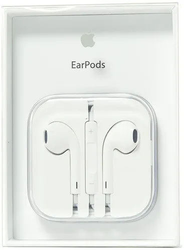 Гарнитура вкладыши Apple EarPods 1.1м белый проводные в ушной раковине (MNHF2ZM/A)