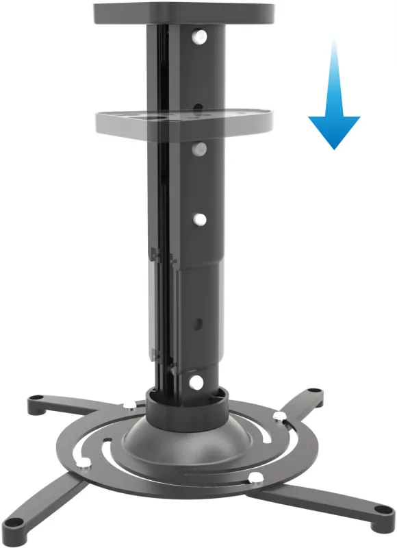 Кронштейн для проектора Cactus CS-VM-PR05M-BK черный макс.21кг потолочный поворот и наклон