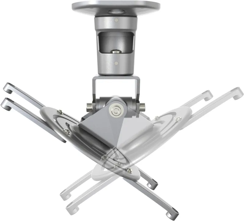 Кронштейн для проектора Cactus CS-VM-PR01-AL серебристый макс.10кг потолочный поворот и наклон