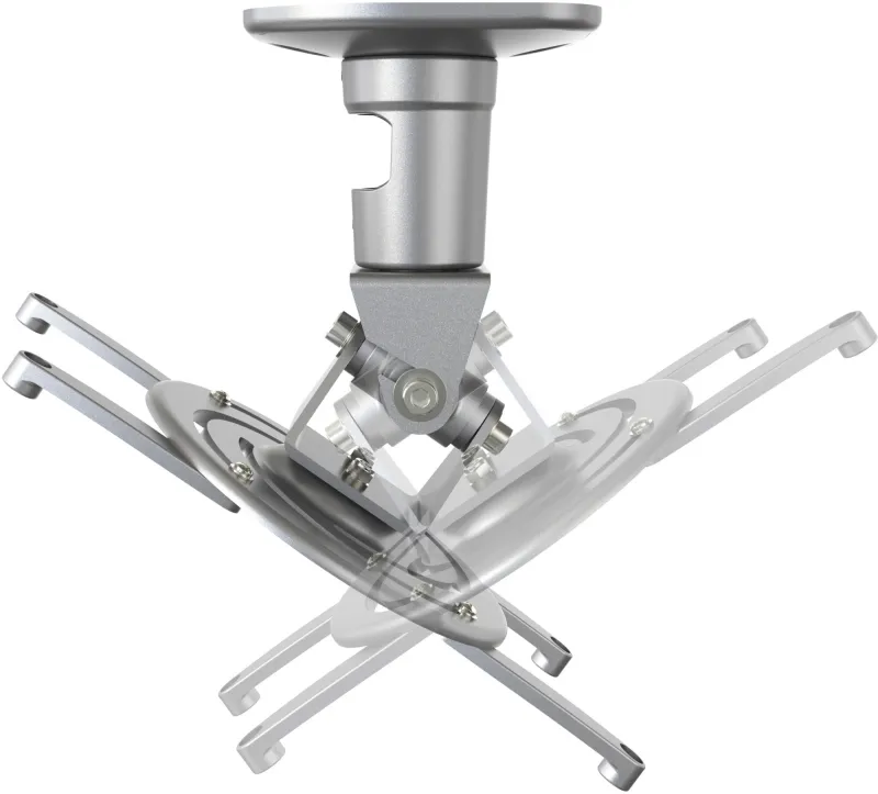 Кронштейн для проектора Cactus CS-VM-PR01-AL серебристый макс.10кг потолочный поворот и наклон