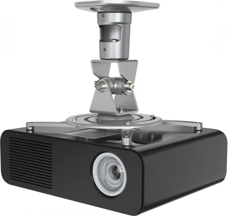 Кронштейн для проектора Cactus CS-VM-PR01-AL серебристый макс.10кг потолочный поворот и наклон