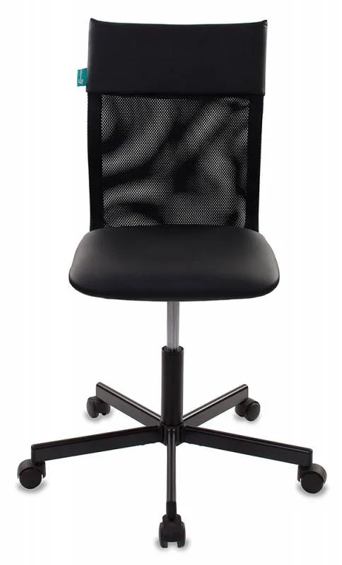 Кресло Бюрократ CH-1399 черный Leather Black эко.кожа/сетка крестов. металл