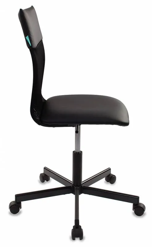 Кресло Бюрократ CH-1399 черный Leather Black эко.кожа/сетка крестов. металл