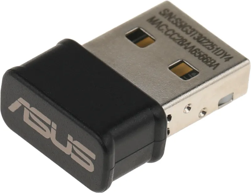 Адаптер ASUS USB-AC53 // WI-FI 802.11ac, 300 + 867 Mbps USB Adapter ; 90IG03P0-BM0R10, 3 year