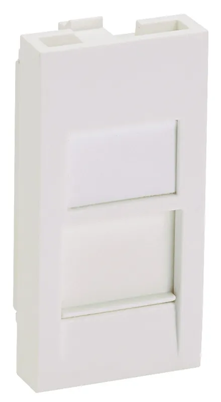Вставка Panduit CFA1FSAW-X прямая со шторкой 22.5x45 1xMini-Com ПВХ белый (упак.:10шт)