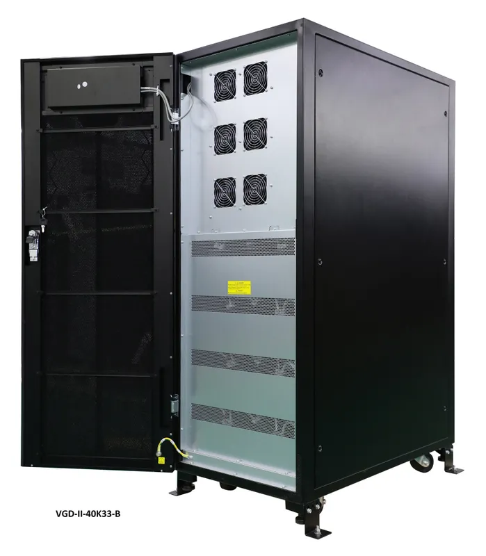 Источник бесперебойного питания Powercom VGD-II-40K33 40000Вт 40000ВА черный