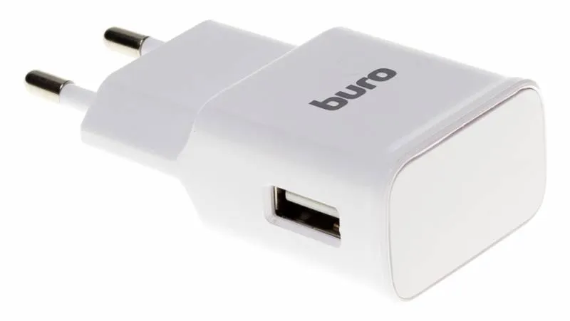 Сетевое зар./устр. Buro TJ-248W 15W 2.4A (QC) USB-A универсальное белый