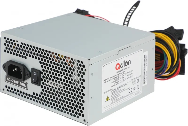 Блок питания Qdion ATX 550W Q-DION QD550 80+ (20+4pin) APFC 120mm fan 5xSATA