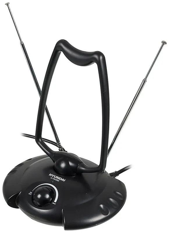 Антенна телевизионная Hyundai H-TAI200 15дБ активная черный каб.:1.35м