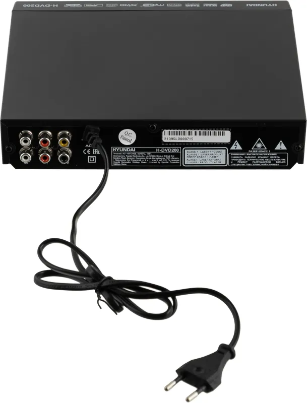 Плеер DVD Hyundai H-DVD200 черный Караоке ПДУ