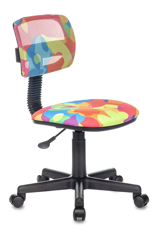 Кресло детское Бюрократ CH-299 мультиколор абстракция сетка/ткань крестов. пластик