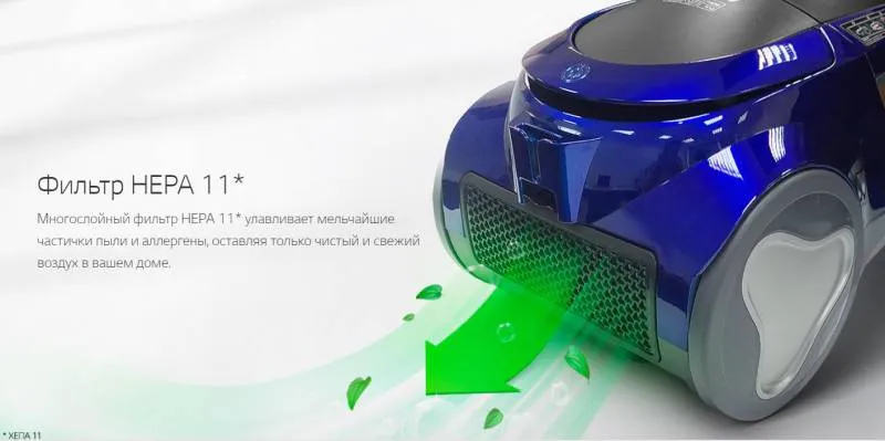 Пылесос LG VK76A02NTL 2000Вт черный