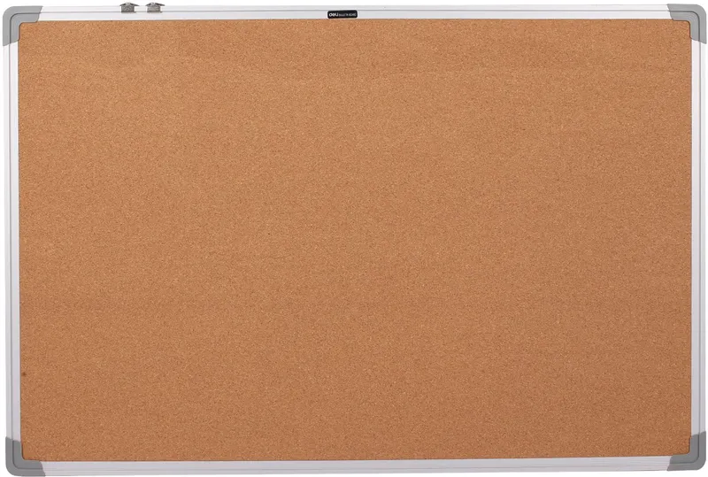 Доска пробковая Deli E39053 пробка коричневый 60x90см алюминиевая рама