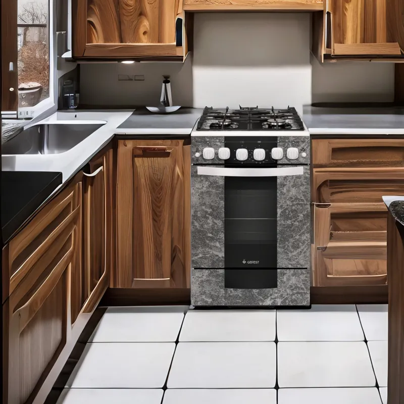 Плита Газовая Gefest ПГ 5500-02 0113 мрамор реш.чугун