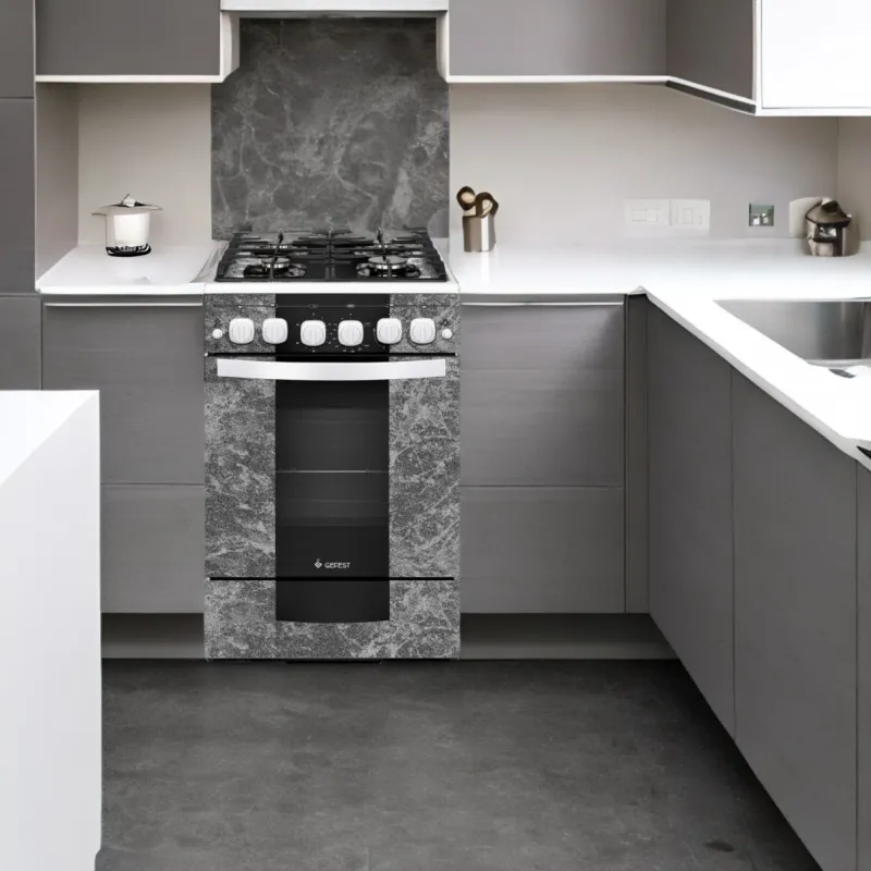 Плита Газовая Gefest ПГ 5500-02 0113 мрамор реш.чугун