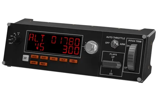 Панель управления Logitech G Saitek Pro Flight Multi Panel черный USB виброотдача