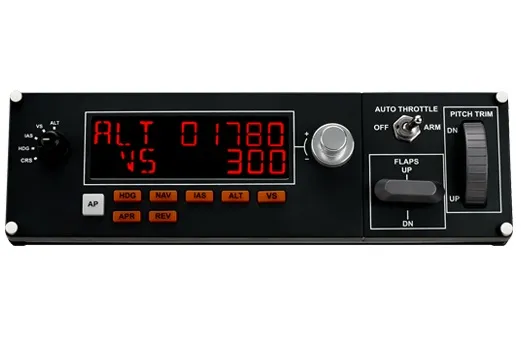 Панель управления Logitech G Saitek Pro Flight Multi Panel черный USB виброотдача