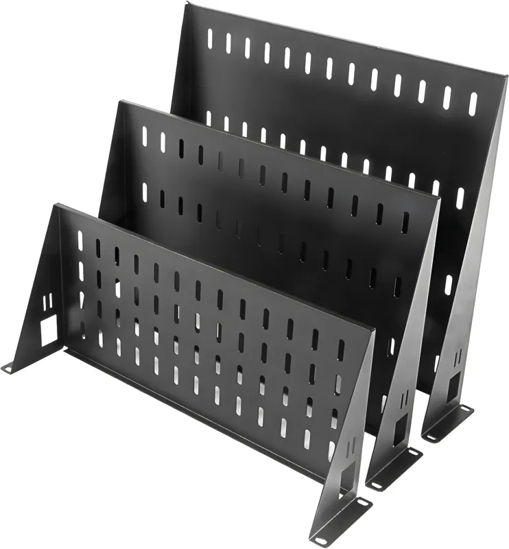 Полка стационарная ЦМО МС-30-9005 2U нагр.:15кг. 19" 300мм черный (упак.:1шт)