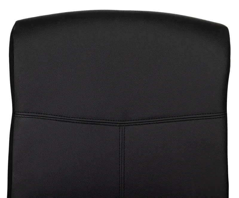 Кресло руководителя Бюрократ DOMINUS черный эко.кожа крестов. металл