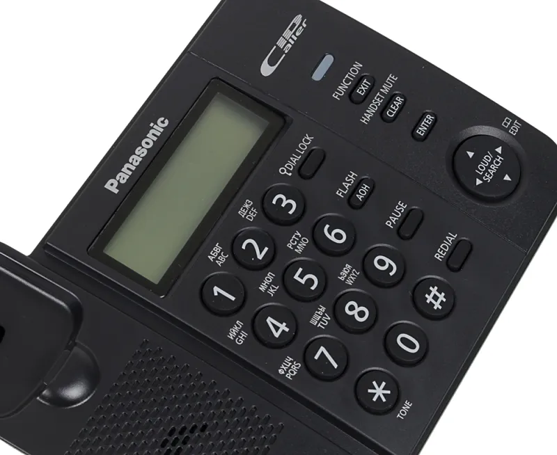Телефон проводной Panasonic KX-TS2356RUB черный